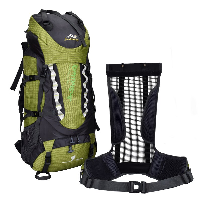 Camping hiking bag Outdoor Climbing Backpacks Waterproof Nylon Travel Sport Mountaineering Bags Zipper Hiking Backpack 80L