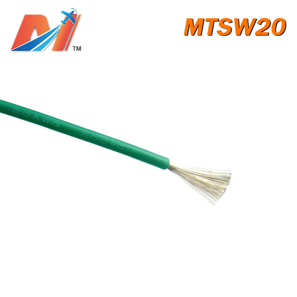 Maytech Clearance (1meter) power silicon wire AWG20 GREEN COLOR