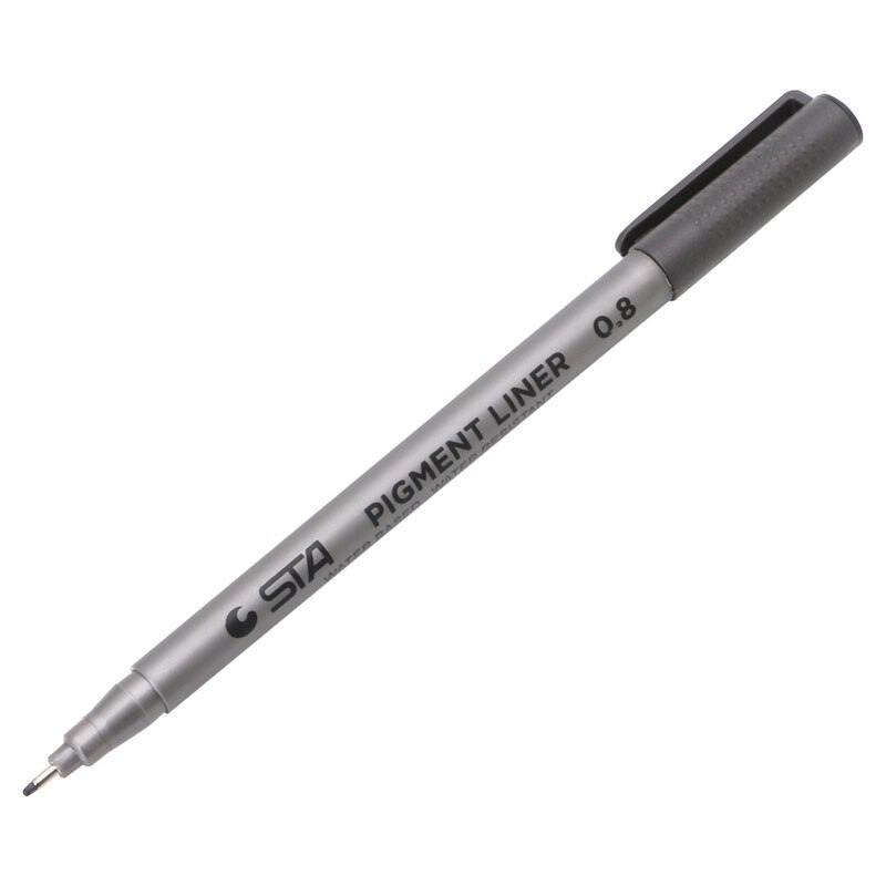 1X Black Fine Line Pen Waterproof Writing Marker Sketching Art Pens 0.1mm E8BE