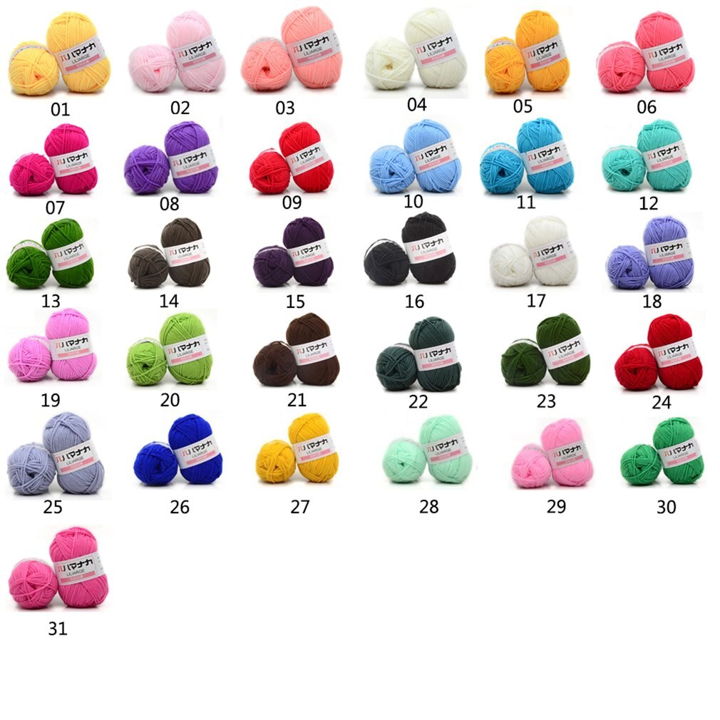 Hilo de algodón para tejer a mano, bufanda de lana para bebé, manta, suéter, bufanda, hilo artesanal, textil para el hogar, Invierno