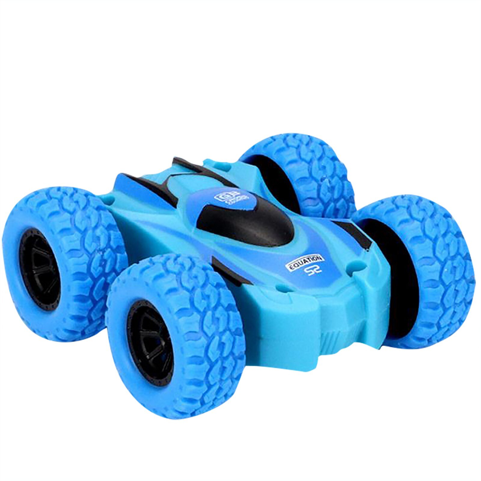 Double-sided Inertial Car 360-degree Rotating Cross-country Stunt Toy: Blue 