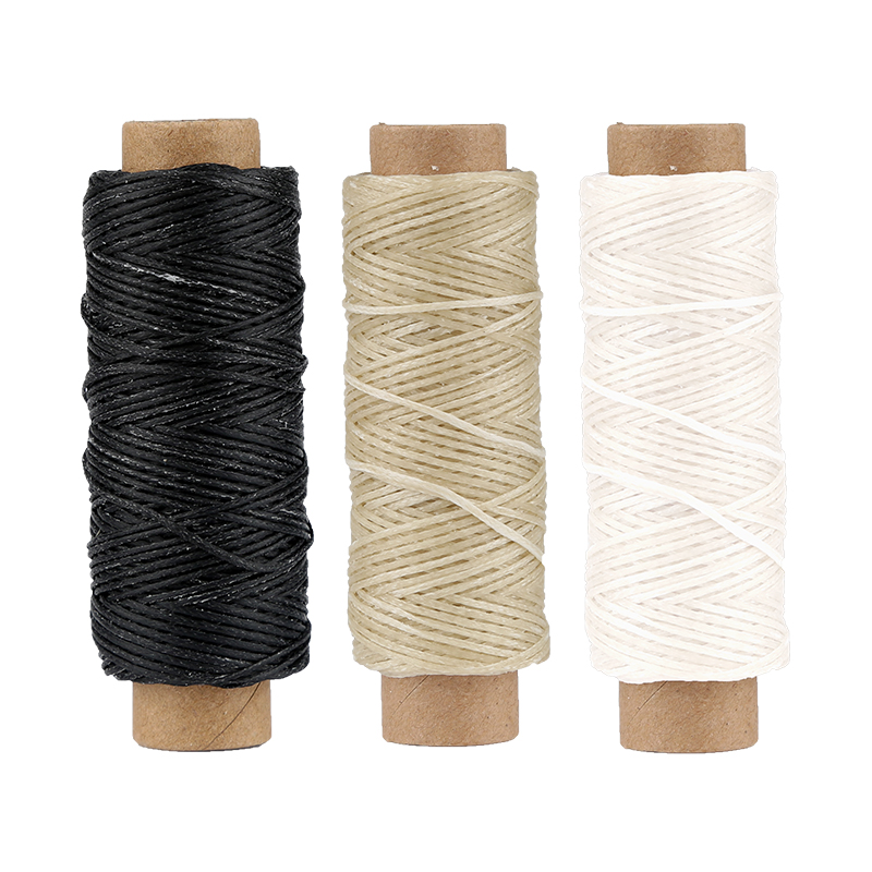 Dailylike Leather Sewing Kit 50m Wax Thread Stitching Groover Scratch Awl Leather DIY Craft Shoes Canvas Repair Working Tool: type4