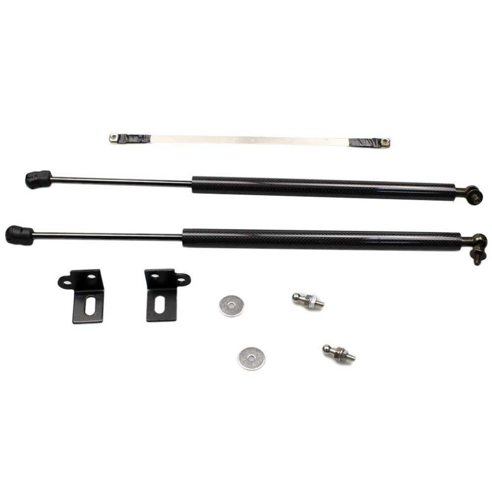 Gas Struts Lift Support Shock Damper for Ford Mustang MK6 Absorber Carbon Fiber Auto Front Bonnet Hood Modify: Normal Black