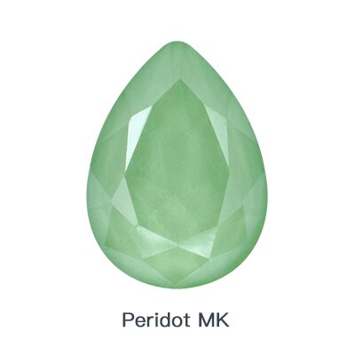 Delikat lys mokka serie rive  k9 glass rhinestones glass strass krystall pointback rhinestones lim på plagget håndverk: Peridot mk / 10 x 14mm 10 stk