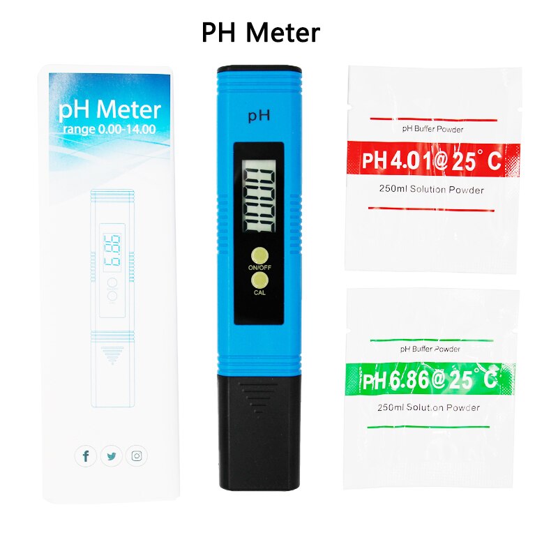 Medidor de ph digital ec detector tds tester orp medidores acidez teste condutividade monitor qualidade da água analisador para hidroponia piscina: A in blue