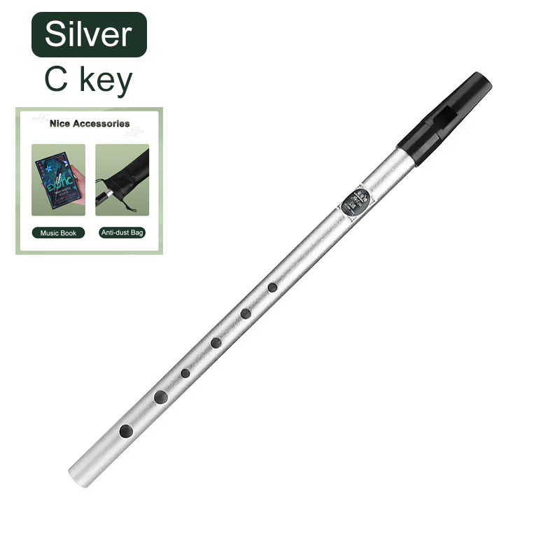 Irish Tin Whistle Key of C D Tin Whistle Penny Whistle Ireland Classical Instrument Easy-to-learn Perfect For Beginners