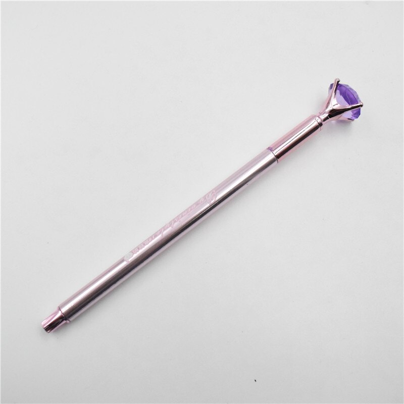 Ballpoint Pen Big Gem Metal Ball Pen With Large Diamond Magical Pen School Office Supplies Students Awards Writing: diamond 1