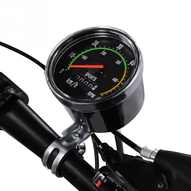 Cykelcomputer mekanisk klassisk retro cykeltæller kilometertæller stopur kablet speedometer cykeltilbehør til 26/27.5/28/29 tommer cykel