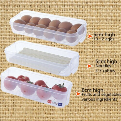 Reusable Kitchen Fridge Food Fruit Storage Container Clear Preservation Box Case