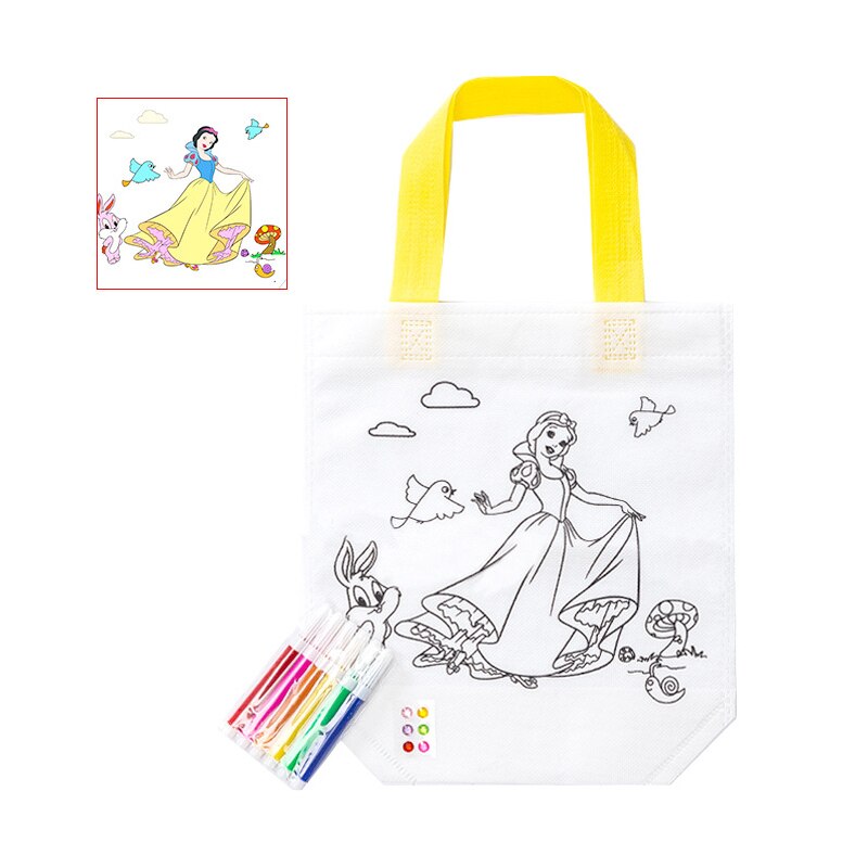 Bambino Giocattolo Fai da Te Dipinta Portatile Borsa di Tela di Scuola Materna Giocattolo Materiale Cornici E Articoli da Esposizione di Giocattoli per Bambini Giocattoli Della Ragazza Kids Crafts Kit Artigianale: 14