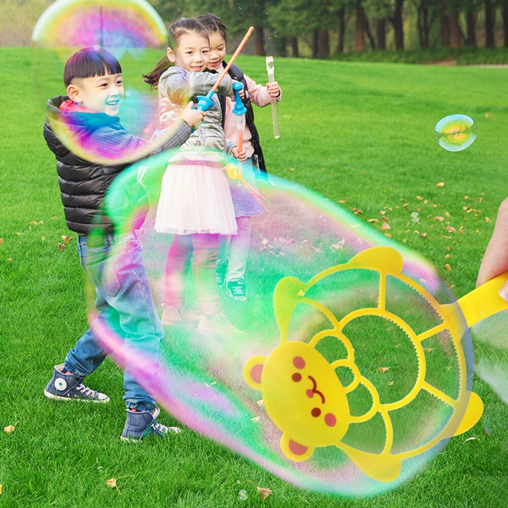 6 Stks/set Water Blazen Speelgoed Bubble Zeep Bubble Wand Set Outdoor Kid Speelgoed Ouder-kind Uitwisseling Interactieve Speelgoed Giant bubble Blow