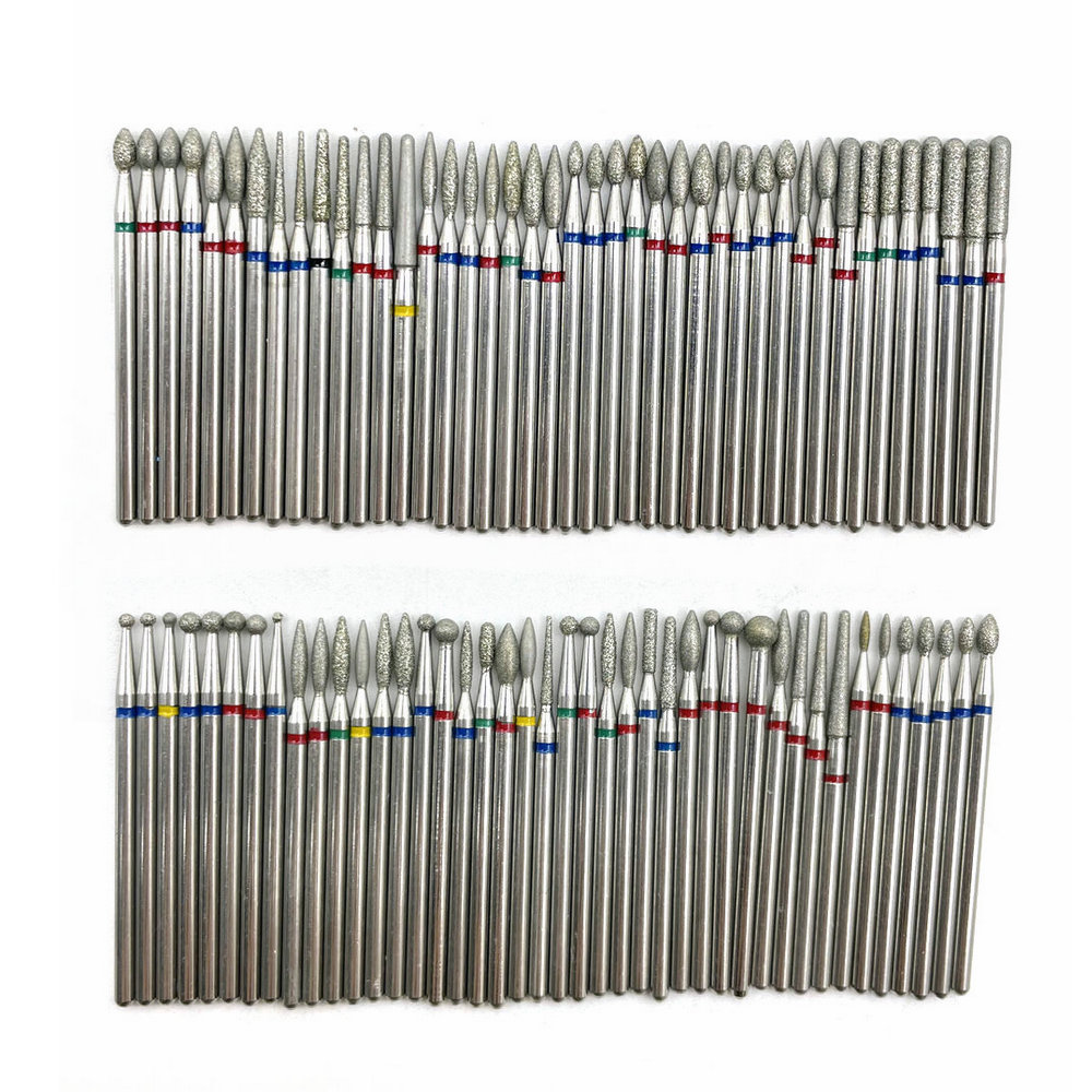 7 stücke Diamant Schleifen Bur Bohrer Sets Dental Schleifen Dental Diamant Polieren Bohrer 2,35mm Shankk