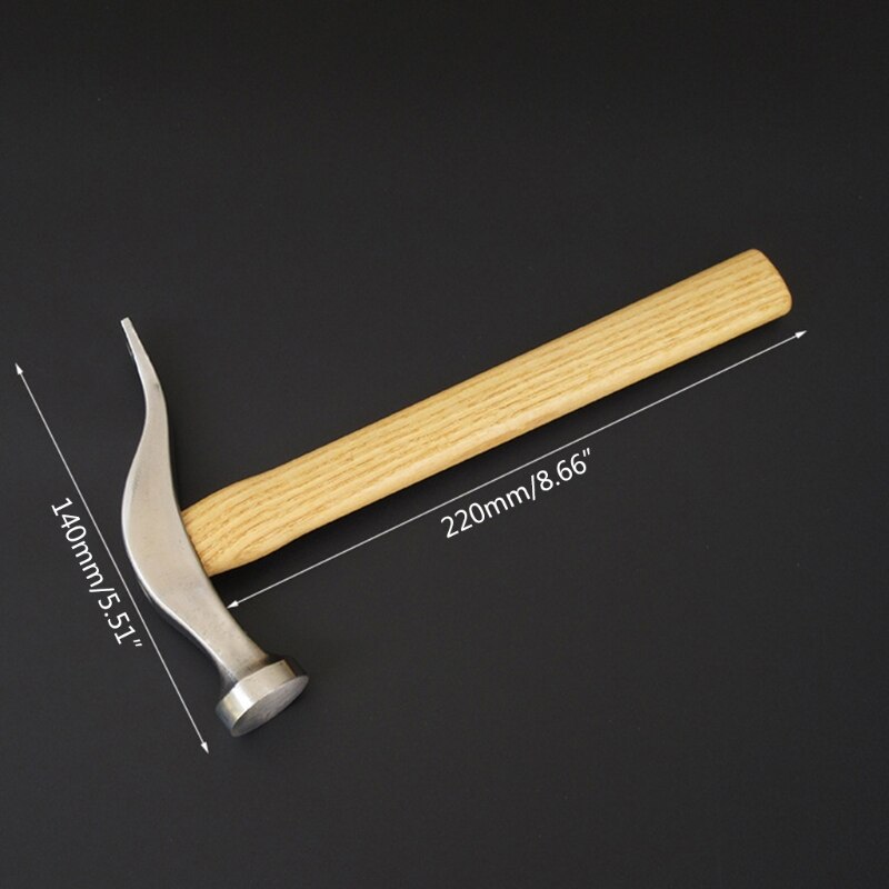 Leather Handmade Hammer with Wooden Handle for Tapping over Hand Stitches Lacing Welts Remmending Shoe Lightweight