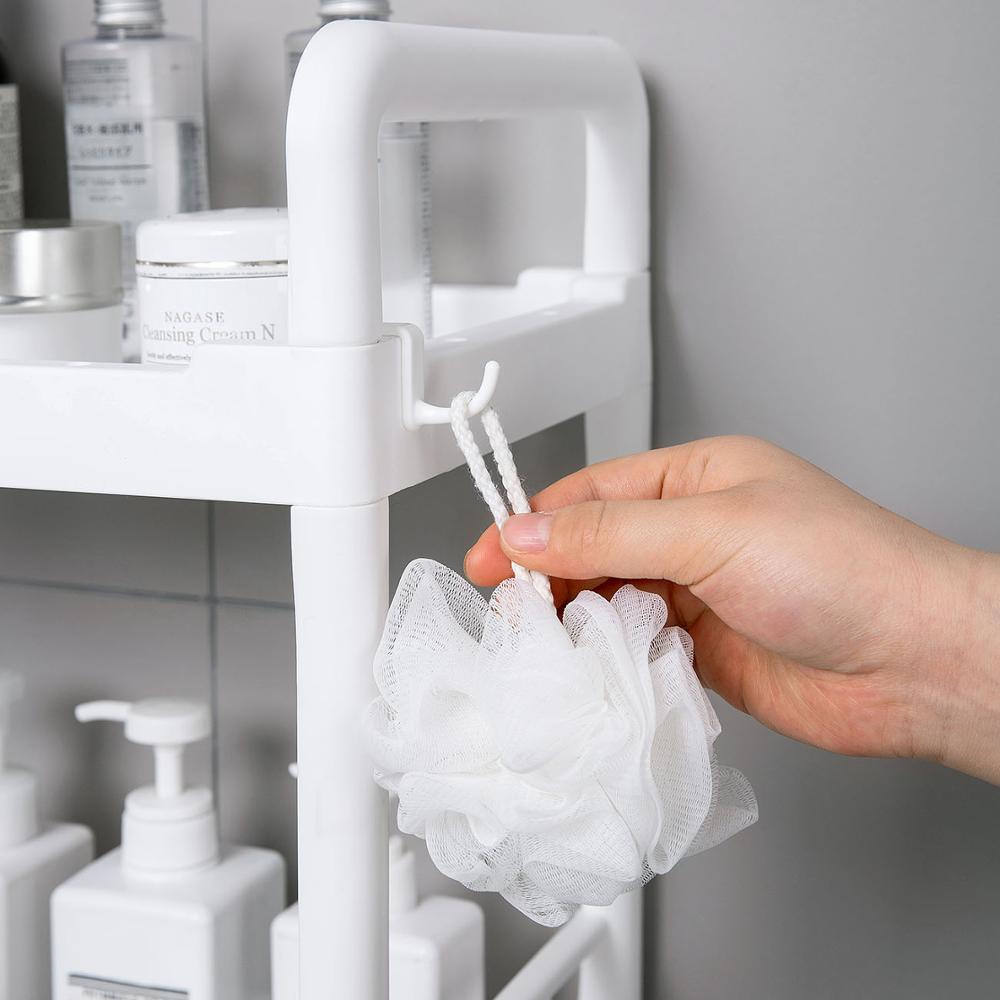 Multi Layers Plastic Toilet Storage Rack Holder Bathroom Corner Shelves Shampoo Holder Shower Shelf Rack Organizer