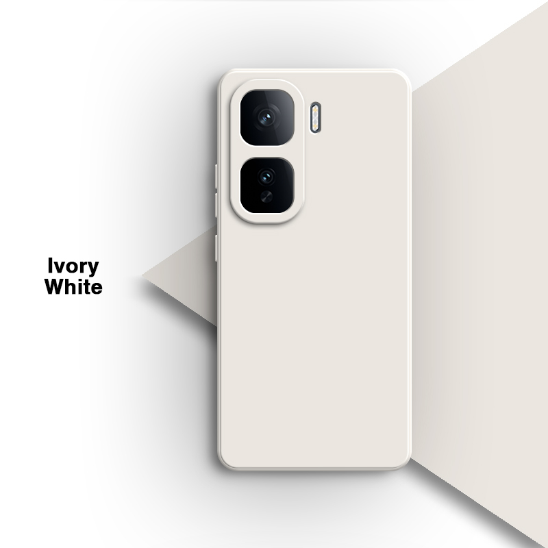 Phone Case for vivo iQOO Neo 10 Neo10 Pro 10Pro 5G Simple Soft Liquid Silicone Lens Protection Shell Back Cover Original Housing: Orange / For iPhone 13