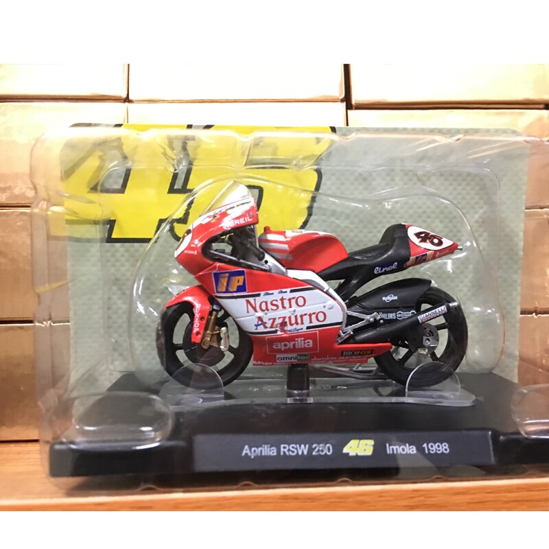 LEO 1:18 46 # Limited Collector Rossi Motorcycle Model Series Apulia Yamaha Honda Motorcycle Toys Best Birthday: 39