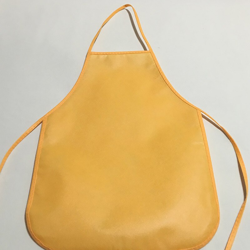 Unisex Colorful Children Aprons Waterproof Non-Woven Fabric Painting Kids Apron for Activities Art Painting Class Craft: Orange 2