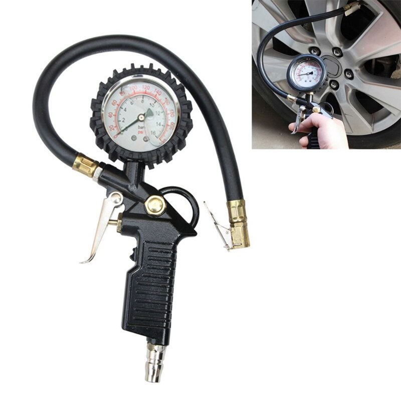 Car Auto Tire Pressure Gauge Precise Tire Air Gauge Inflator Tool Car Tyre Meter Tester Vehicle Tire Inflator