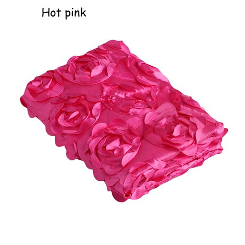 Newborn Baby 3D Photography Photo Prop Rose Flower Backdrop Blanket Rug 11 Color: Hot pink