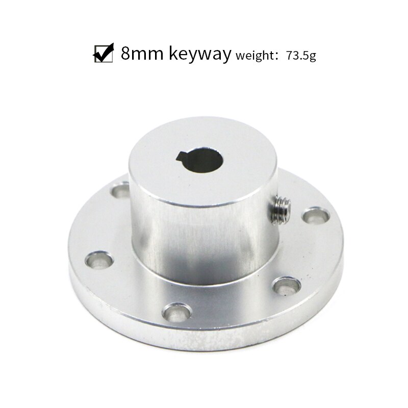 Omni wheel Flange Coupling Aluminum alloy diameter 5 6 8 10mm 12 14 15 16 18 mm keyway coupling