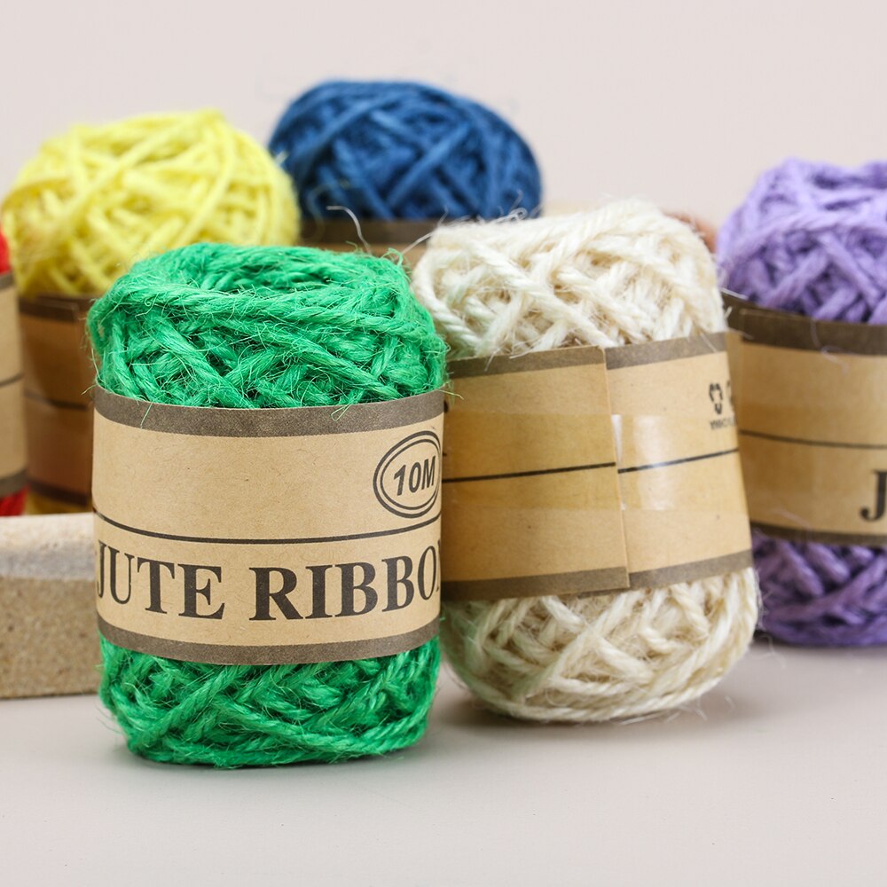 10m natuurlijke jute touw diy touw koord hennep touw 1mm rustieke verpakking touw bruiloft sticker huis textiel kleding decoratie