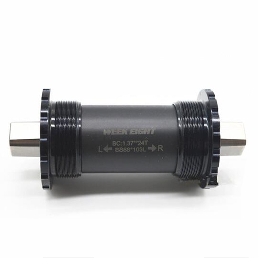 Hopfällbar cykel titanium legering bottenfästen  bb68*103l ihåliga titan axel 412 fyrkantiga hål vevaxel 103mm cykel axel
