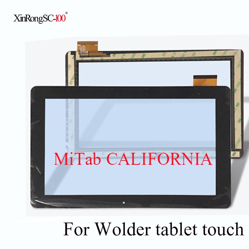 Touch screen panel digitizer glas til tablet wolder mitab california/prag/freedom 3g/ farver 10.1/ connect/one 10 york