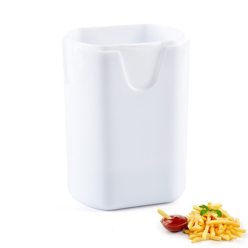 Plastic French Fries Cut White Potato Cutter With 44 Grids With Lid Quick Cut French Fries Plastic Slicer Chopper Chips Potato