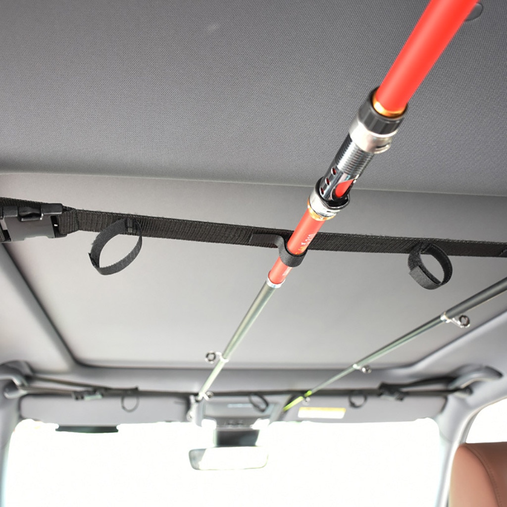 40^Car Mounted Rod Carry For Fishing In-Vehicle Storage Of Fishing Rod Carriers Dedicated To Assisting Grip Dedicated 3 Row Seat