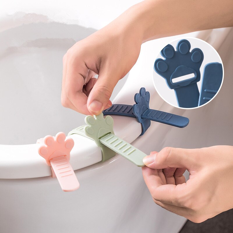 cartone animato palma Toilette portatile (estool sedile del acqua sollevatore maniglia coperchio del coperchio del acqua cintura indicazione dispositivo di sollevamento sanitario in silicone