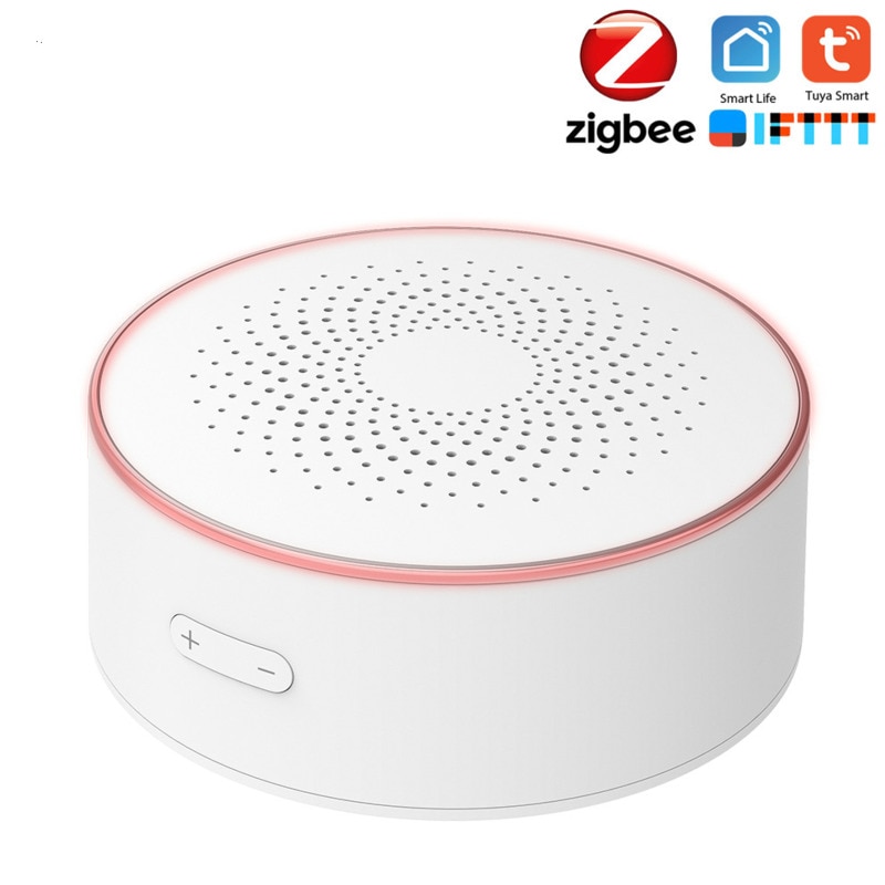 Zigbee tuya smart hem säkerhet wifi siren larm sensor smart life trådlös strobe siren larm sensor mobil app fjärrkontroll