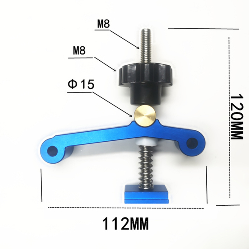 Woodworking T-slot Miter Track Aluminum Alloy Clamping Blocks Jig Miter Gauge Slot Clamping Blocks Platen Woodworking tool: B