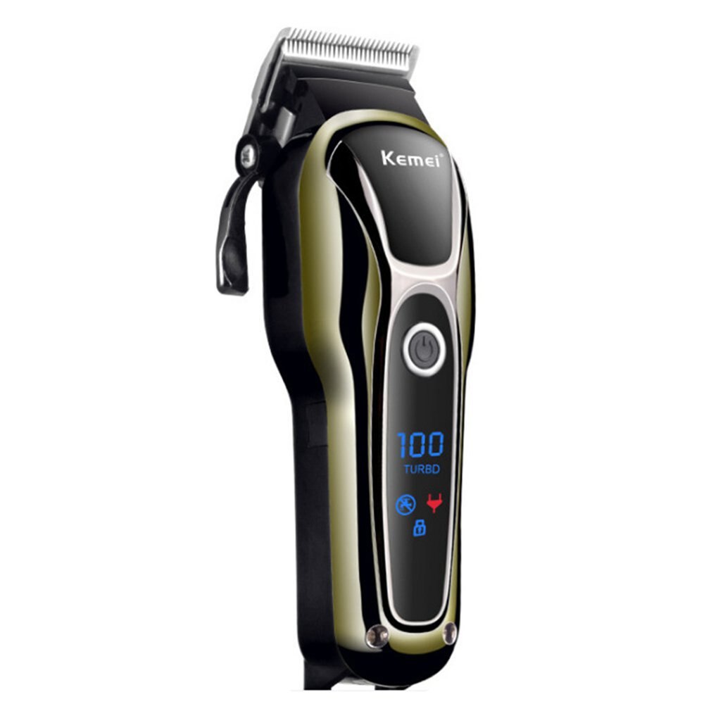 Men Electric LCD Hair Clipper Grooming Clippers Trimmer Haircut Machine Barber Shaver
