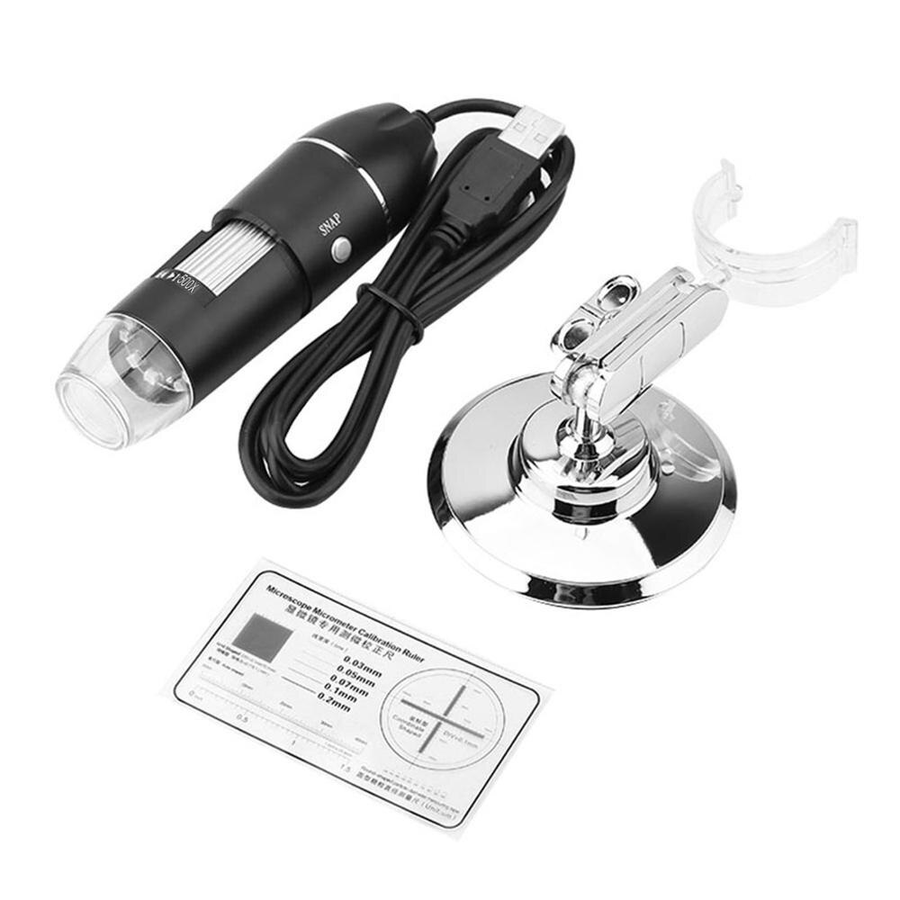 Loupe de Microscope de LED 50X-500X 0.3MP USB pour le Microscope de téléphone d'ordinateur numérique