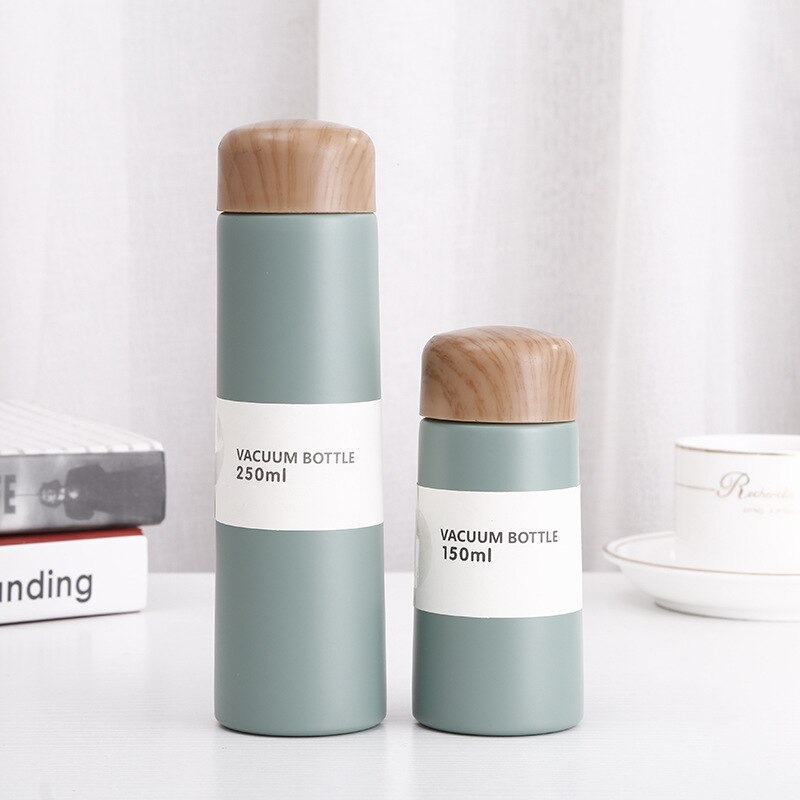 Super Mini 150 Ml En 250 Ml 304 Rvs Thermos Fles Water Draagbare Thermoskan In Pocket Met Thee zetgroep Thermos Cup: 250ml / green