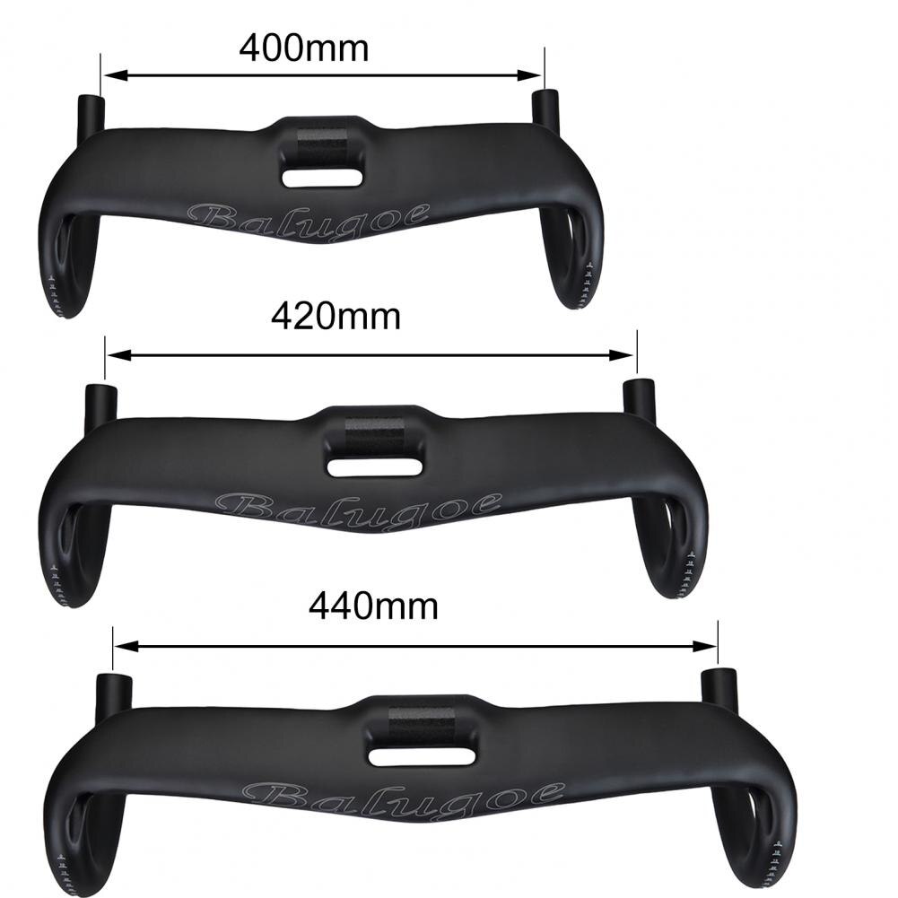 Balugoe Bicycle Bar Mountain Bike Bicycle Curved Handle Carbon Fiber Handle Integrated Bending Handl