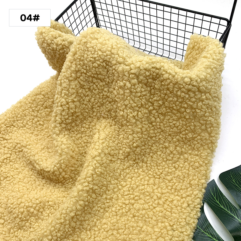 1 Uds., 45x50cm, nueva tela para peluche, felpa Granular suave, Material hecho a mano DIY, ropa, juguete, tela de lana de cordero,: Sakura rosa