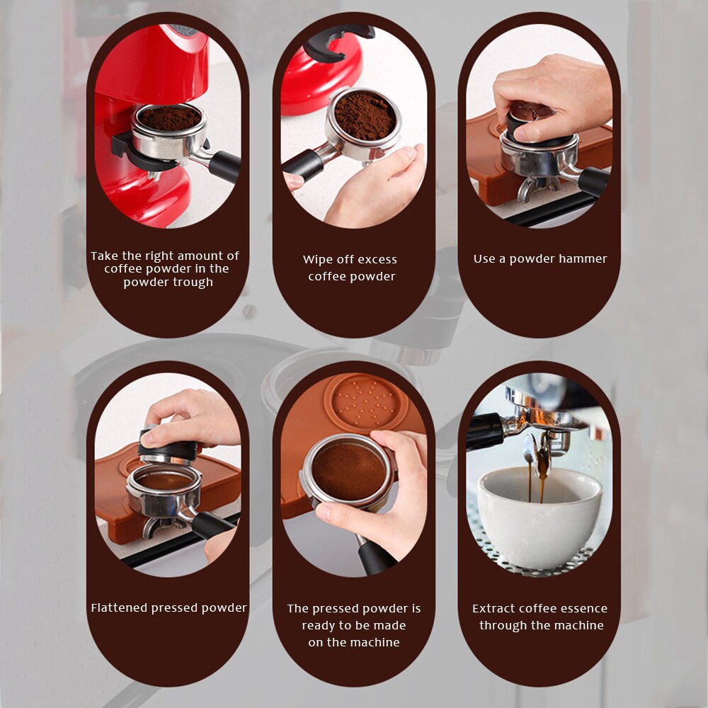 51Mm Espresso Sabotage & Distributeur, Dual Head Koffie Leveler, Verstelbare Diepte-Professionele Espresso Hand Stampers