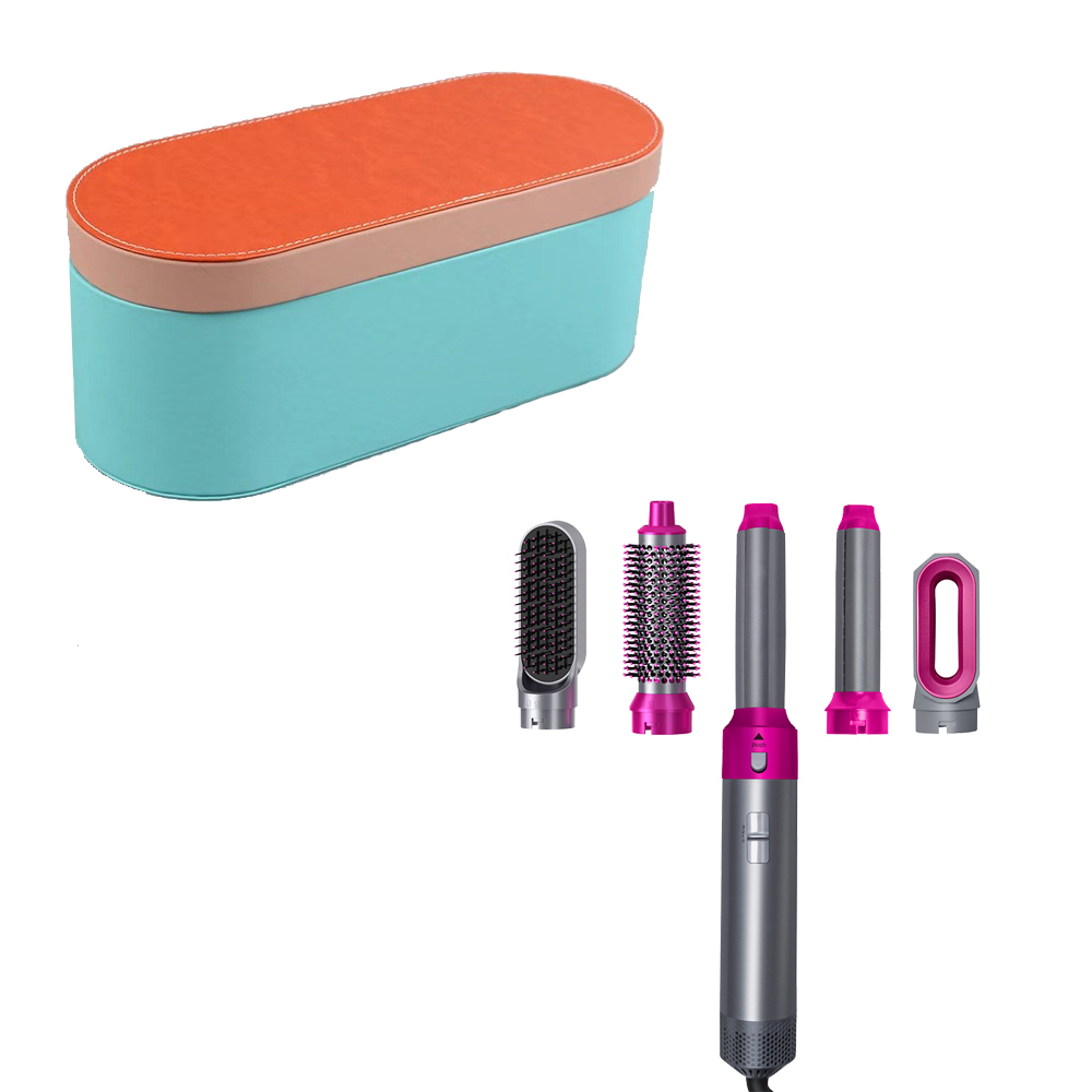 Hoge snelheid 5-in-1 föhn Air Styler Heteluchtborstel Krultang Haarstyler Gereedschap voor Dyson Airwrap met Auto-Wrap Krulspelden: Clear / Au