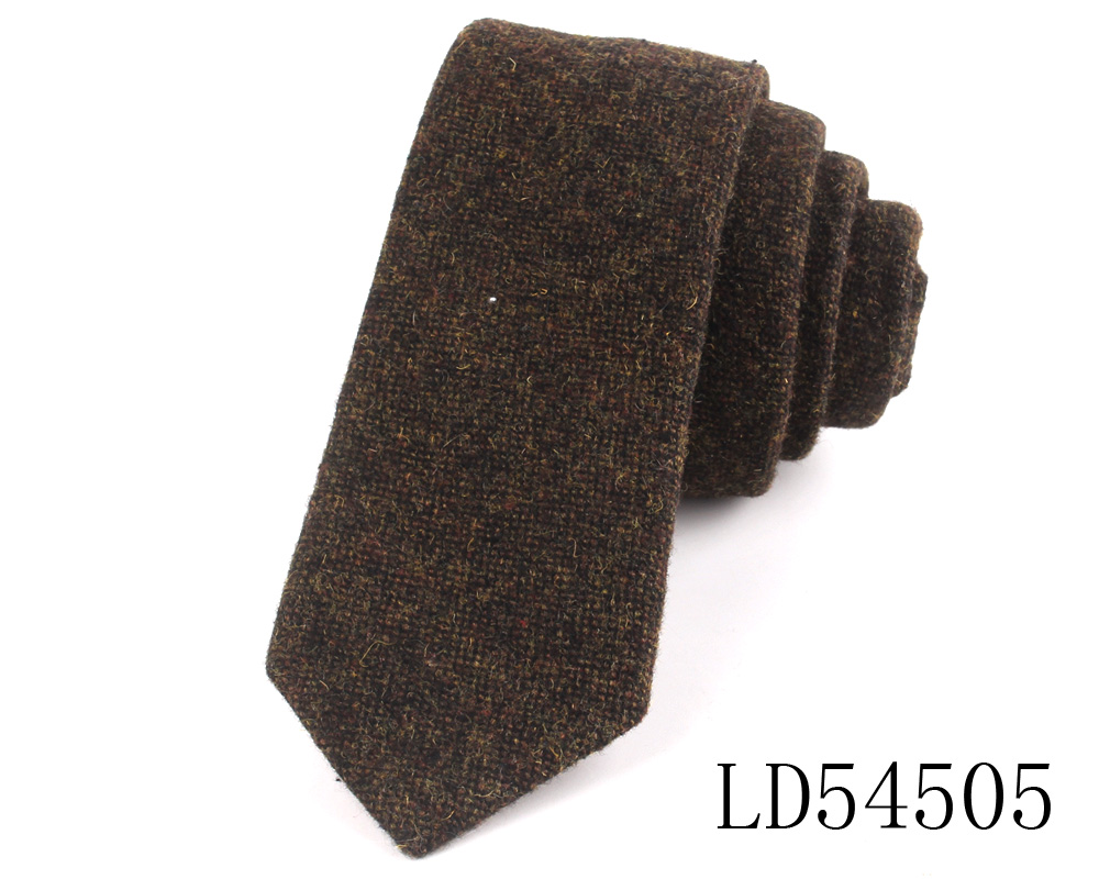 Cravatte sottili in lana per uomo Donna Cravatte casuale a righe Cravatte strette Ragazzo Ragazze Cravatta di lana Gravata Regalo Cravatte uniformi: Rosso