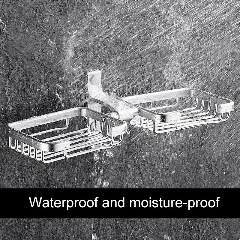 Väggmonterade tvålkoppar tvålhållare tvålkorg badrumstillbehör aluminium banheiro badbeslag  el0003