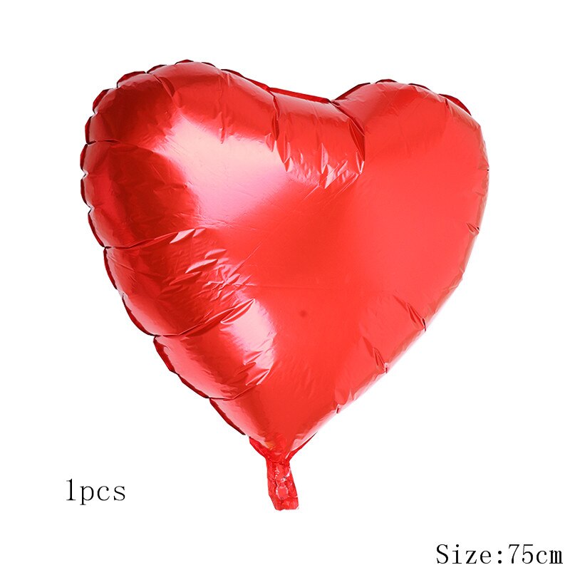 1Lot Grote Rode Lippen Folie Ballon Lip Roze Hart Helium Balaos Bruiloft valentijnsdag Decoratie Liefde Thema Party Paar levert: red heart