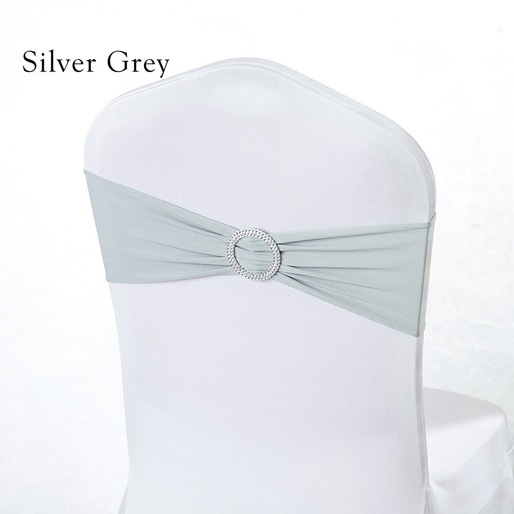 4 Pieces Wedding Spandex Chair Sashes Gold Pink Orange Yellow Chair Sash Bands Bow Wedding Party Birthday Chair Decoration