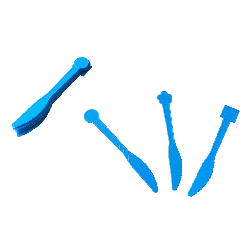 Cute Pasture Cow Theme Party Paper Plate Cup Flag Napkin Balloon Thankgiving Birthday Wedding Party Decor Supplies: Knife 10pcs