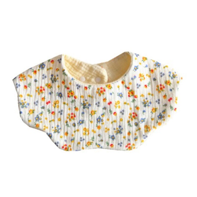 360 Graden Rotatie Burp Doek Baby Bloemvorm Voeden Bib Bandana Sjaal 5-Lagen Puur Katoen Absorberende Speeksel Handdoek: 4