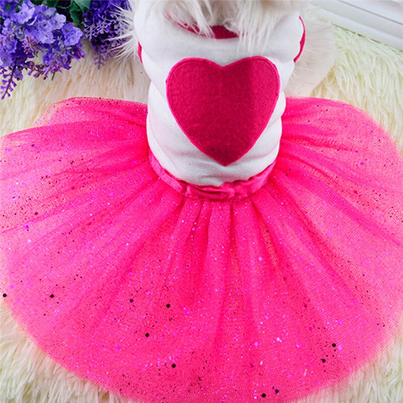 Vestido con tutú para perro, falda de encaje, Gato de princesa, ropa de XS-L, vestido de para suministros para perros mascota, 1 Uds.: Rojo / XS