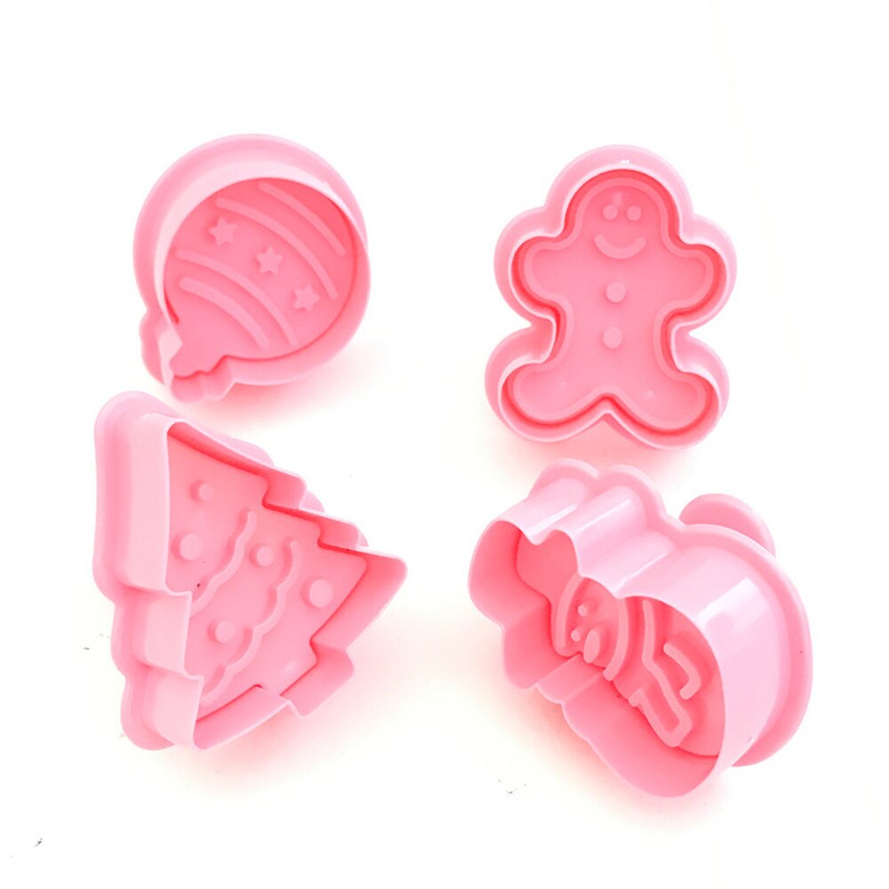 Xmas Sneeuwvlok Cookie Cutter Biscuit Mold Cake Fondant Bakvormen Diy Sneeuwvlok Claus Gingerbread Man Cakevorm # E