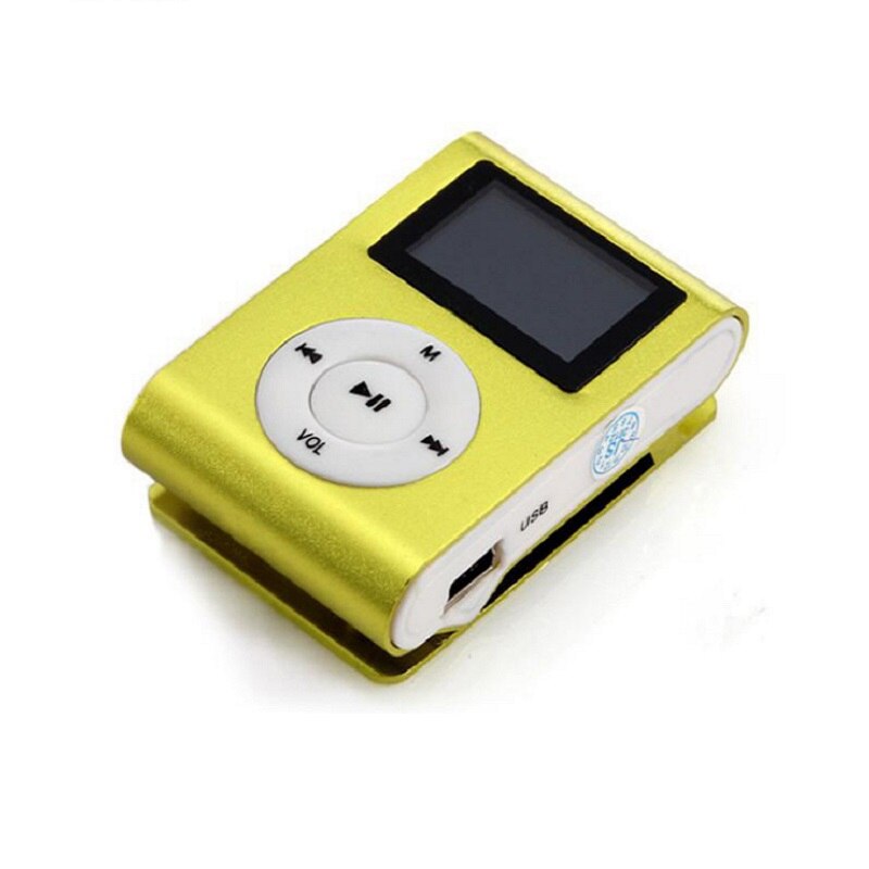 Top Mini mp3 USB Clip MP3 Player LCD Screen Unterstützung 32GB Micro SD TF CardSlick stilvolle Sport Compact: green
