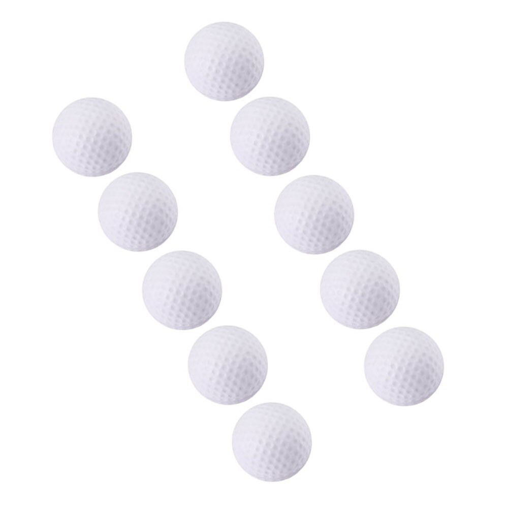 Balles de Golf en mousse 10 pièces balles de Golf élastiques en mousse blanche