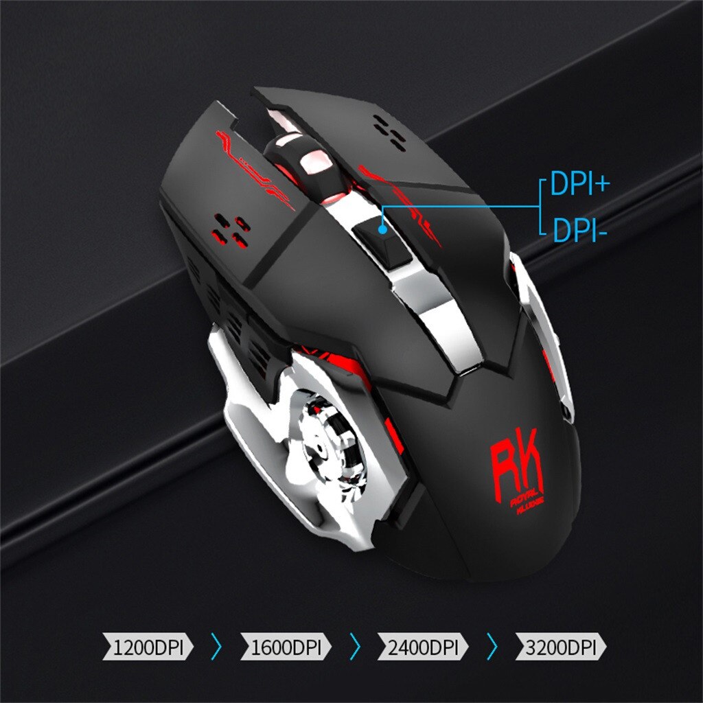 104 Keys Backlight Games gaming pc Mechanical Wireless keyboard and mouse With + 3600DPI Mouse Mice